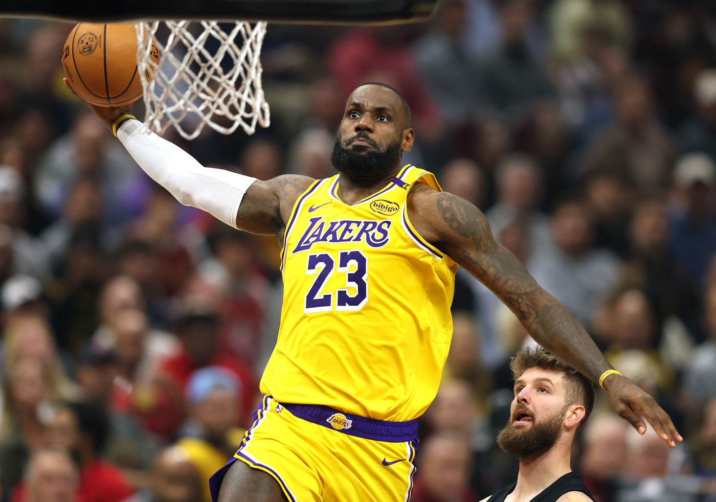 LeBron James, în timpul unui meci