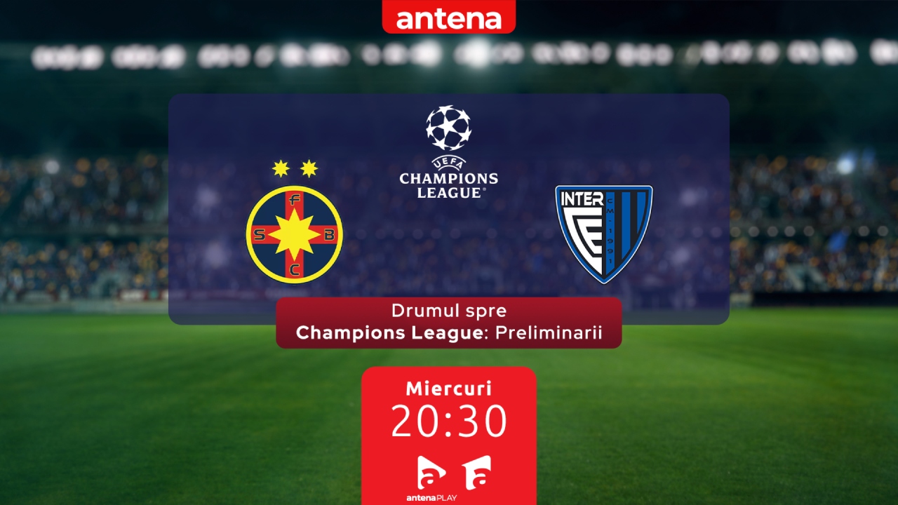 Carton cu meciul FCSB – Inter Club d’Escaldes