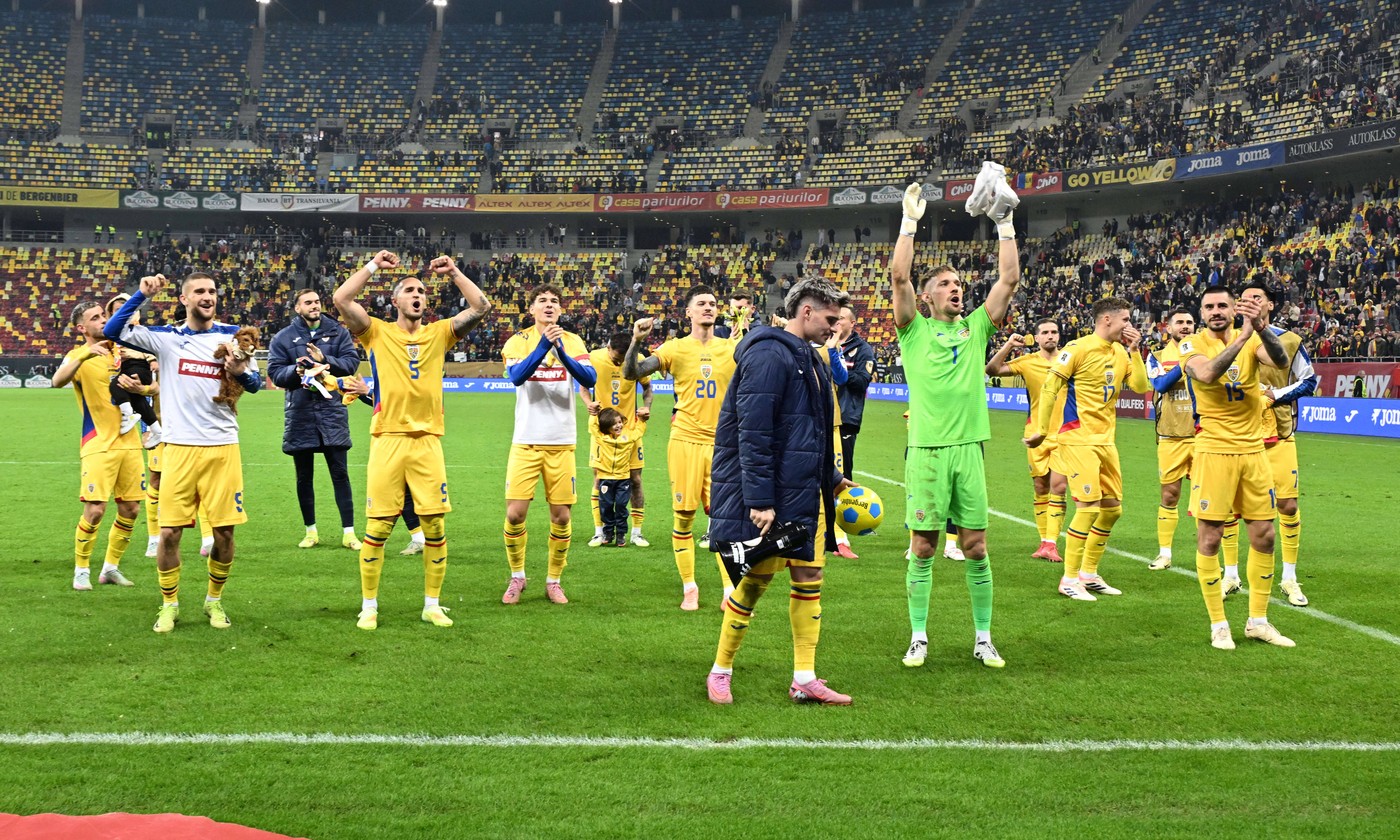 Tricolorii sărbatoresc victoria cu Austria